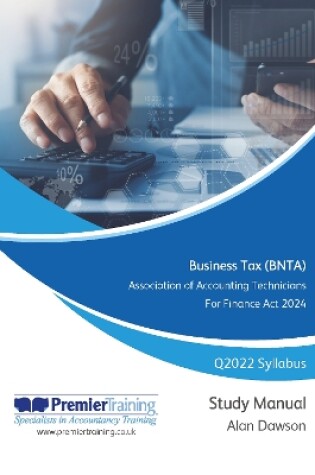 Cover of Business Tax - Study Manual (FA2024)