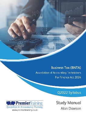 Book cover for Business Tax - Study Manual (FA2024)