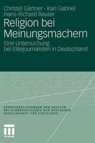 Cover of Religion bei Meinungsmachern