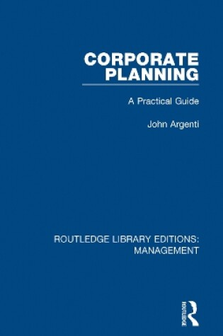 Cover of Corporate Planning