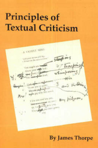 Cover of Principles of Textual Criticism