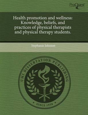 Book cover for Health Promotion and Wellness: Knowledge