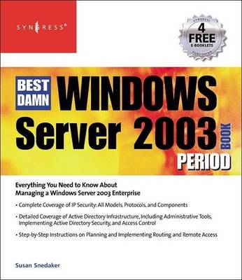 Book cover for The Best Damn Windows Server 2003 Book Period