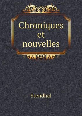 Book cover for Chroniques et nouvelles
