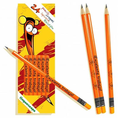 Book cover for Pack of 24 Spanish Pencils ("Excelente Trabajo!")