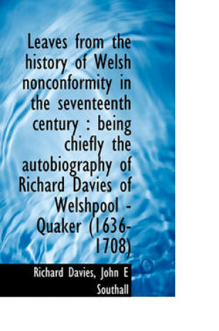 Cover of Leaves from the History of Welsh Nonconformity in the Seventeenth Century