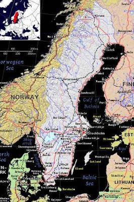 Book cover for Modern Day Color Map of Sweden Journal