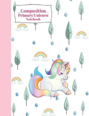 Book cover for Composition Primary Unicorn Notebook