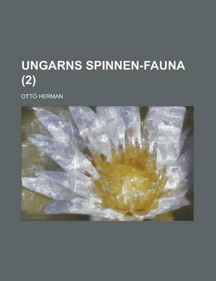 Book cover for Ungarns Spinnen-Fauna (2 )