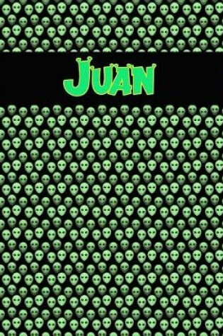 Cover of 120 Page Handwriting Practice Book with Green Alien Cover Juan