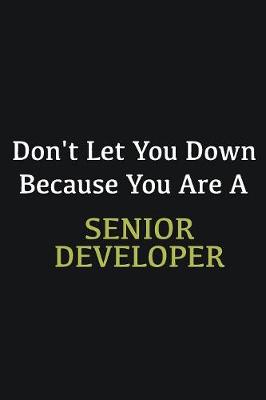 Book cover for Don't let you down because you are a Senior developer