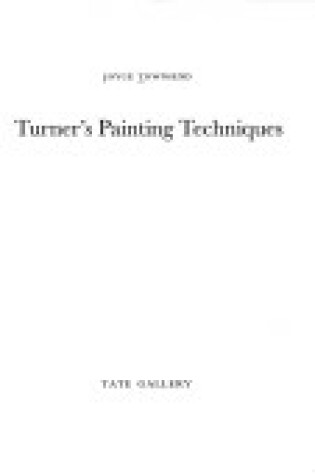 Cover of Turner's Painting Techniques