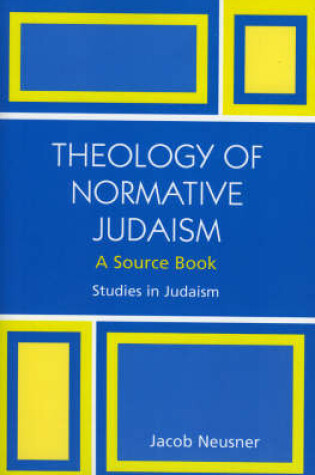 Cover of Theology of Normative Judaism