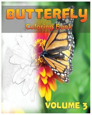Cover of Butterfly Coloring Books Vol. 3 for Relaxation Meditation Blessing