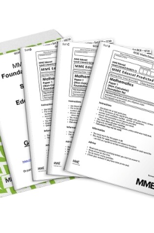 Cover of GCSE Maths Predicted Papers 2023 (3 Pack (Set B, C & D 9 Exam Papers + Mark Scheme), exam board: Edexcel (Pearson), Tier: Foundation