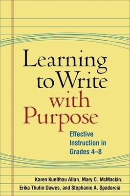 Book cover for Learning to Write with Purpose