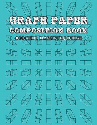 Book cover for Graph Paper and Lined Paper Notebook For Math and Science Composition Notebooks For Students Teachers - 8.5" x 11" Quad Ruled 5 Squares Per Inch - HTML Color Name - Dark Turquoise