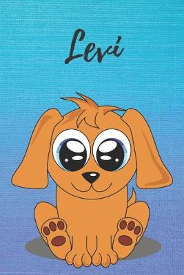 Book cover for Levi dog coloring book / notebook / journal / diary