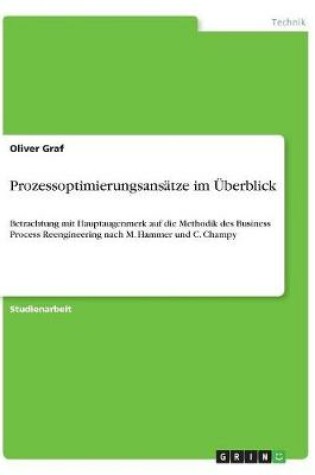 Cover of Prozessoptimierungsansatze im UEberblick