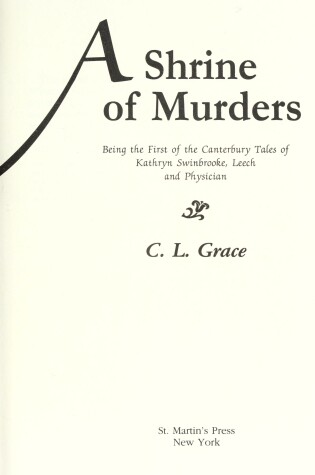 Cover of A Shrine of Murders