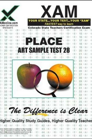 Cover of Place 28 Art Sample Test Teacher Certification Exam
