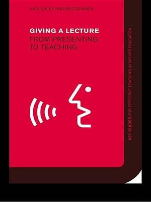 Cover of Giving a Lecture