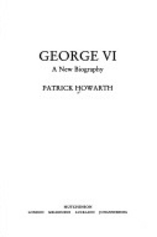 Cover of George VI