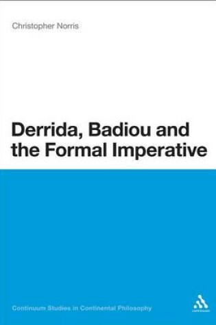Cover of Derrida, Badiou and the Formal Imperative