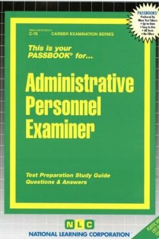 Cover of Administrative Personnel Examiner