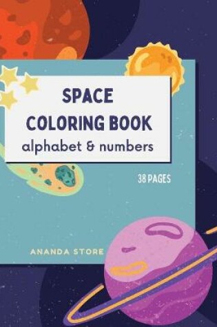 Cover of Letters and Numbers Space Coloring Book