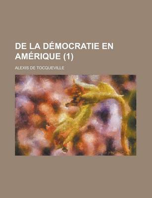 Book cover for de La Democratie En Amerique (1)