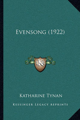 Book cover for Evensong (1922)