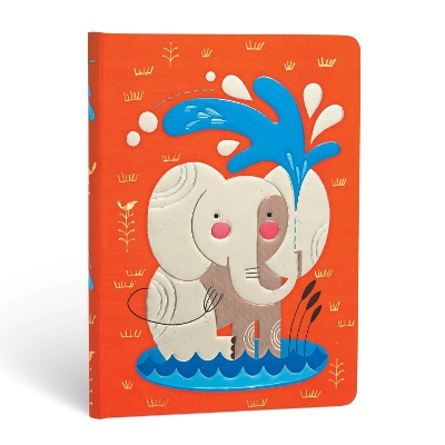 Book cover for Baby Elephant Lined Hardcover Journal