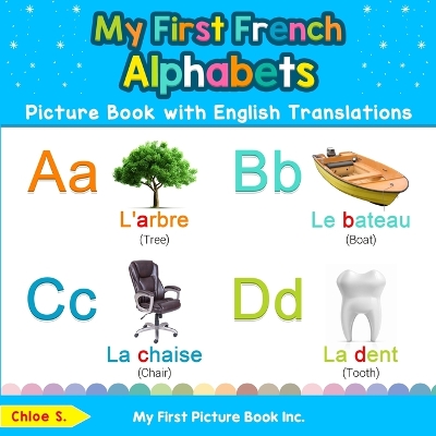 Book cover for My First French Alphabets Picture Book with English Translations