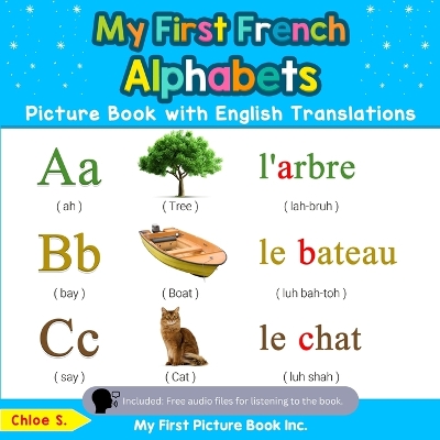 Book cover for My First French Alphabets Picture Book with English Translations