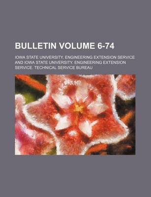 Book cover for Bulletin Volume 6-74