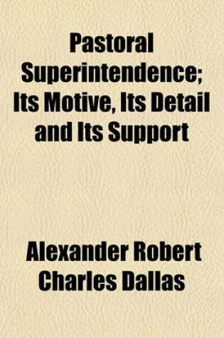 Cover of Pastoral Superintendence; Its Motive, Its Detail and Its Support