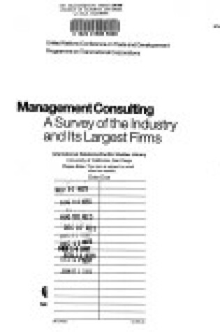 Cover of A Management Consulting