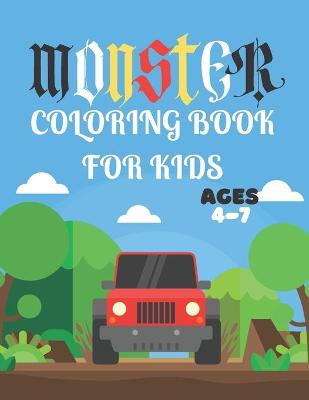 Book cover for Monster Coloring Book for Kids Ages 4-7