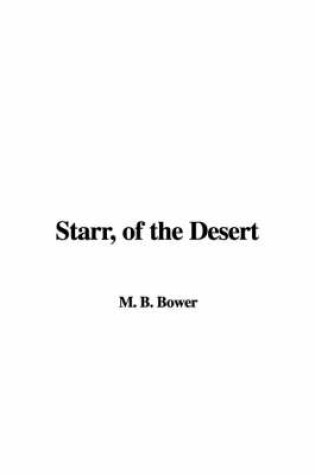 Cover of Starr, of the Desert