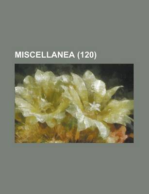 Book cover for Miscellanea (120)