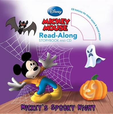 Book cover for Mickey's Spooky Night Read-Along Storybook and CD