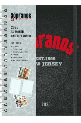 Cover of 2025 The Sopranos 13-Month Weekly Planner