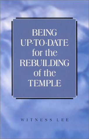 Book cover for Being Up-To-Date for the Rebuilding of the Temple