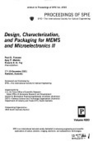 Cover of Design, Characterization, and Packaging for MEMS and Microelectronics II