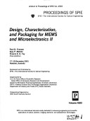 Cover of Design, Characterization, and Packaging for MEMS and Microelectronics II