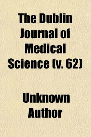 Cover of The Dublin Journal of Medical Science (V. 62)