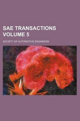 Cover of Sae Transactions Volume 5