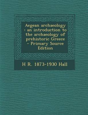 Book cover for Aegean Archaeology