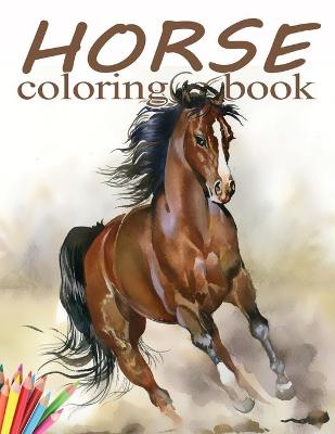 Book cover for Horse Coloring Book